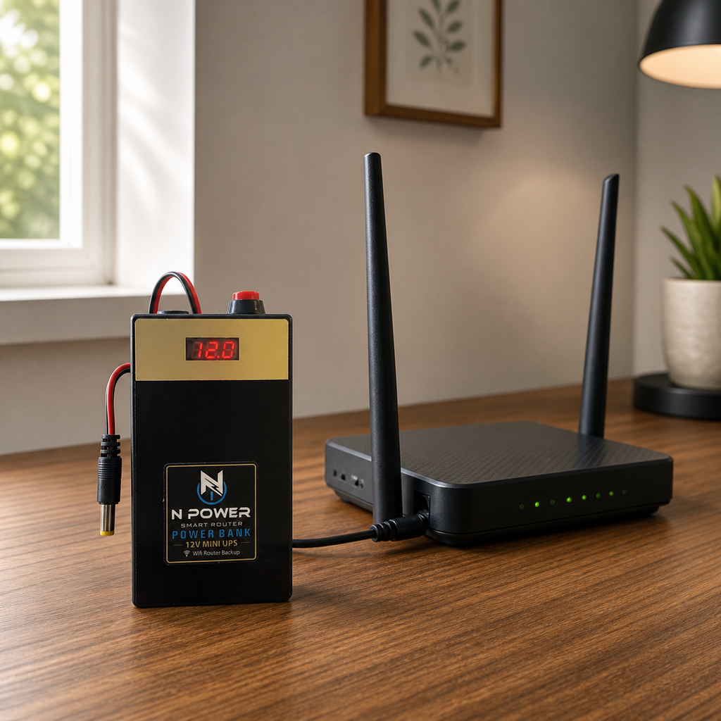 N Power Smart Router Power Bank — 12V Mini UPS