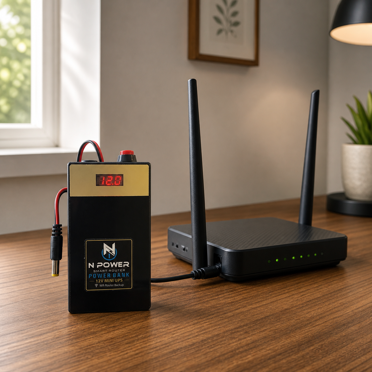 N Power Smart Router Power Bank — 12V Mini UPS